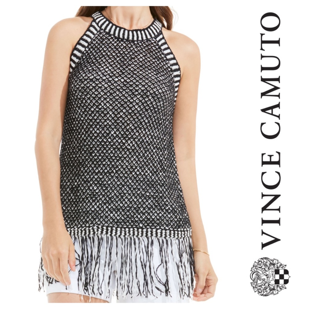 Vince Camuto Halter Sweater Tank